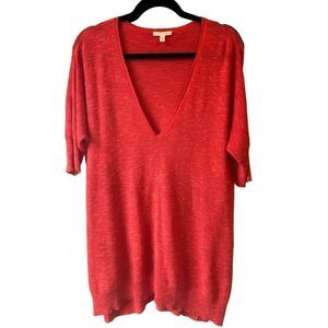 Eileen Fisher Organic Linen & Cotton Blend tunic sweater size S